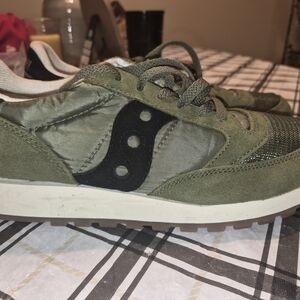 Saucony Kids' Olive and Black Sneakers